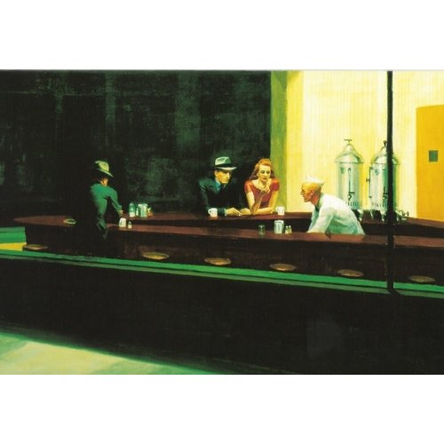 Artists Cards Nighthawks de Hopper 180 x 140 cm Artists Cards Nighthawks de Hopper 180 x 140 cm