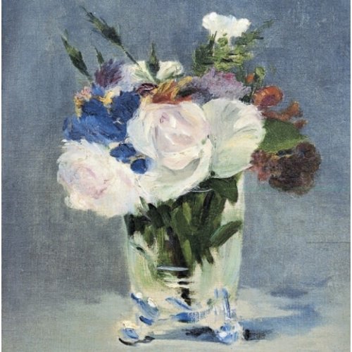 Artists Cards Flores en cristal de tarjeta Manet 140x140mm Artists Cards Flores en cristal de tarjeta Manet 140x140mm