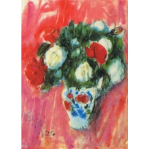 Artists Cards Carte de 140 x 180 mm Roses rouges et blanches par Anne Redpath Artists Cards Carte de 140 x 180 mm Roses rouges et blanches par Anne Redpath