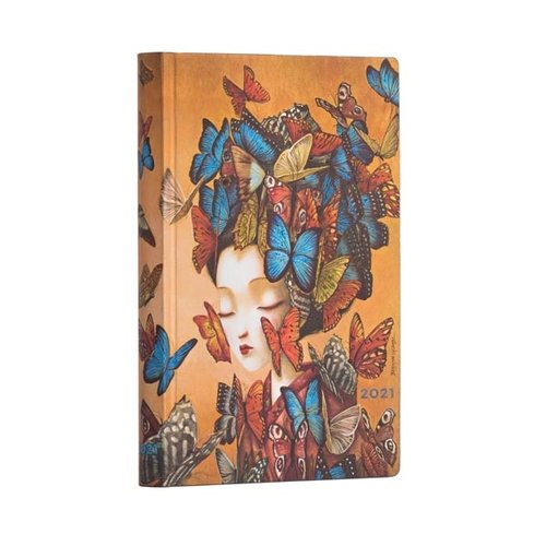 Paper Blanks 2021 Madame Butterfly Weekly Flexis Mini-dagboek Paper Blanks 2021 Madame Butterfly Weekly Flexis Mini-dagboek