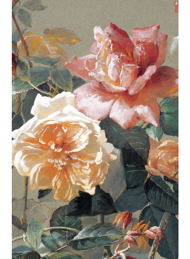 Pack de 10 cartes de notes Roses