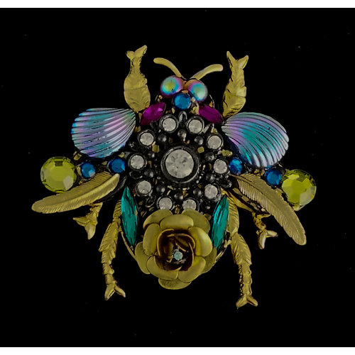 Annie Sherburne Bij grote broche met schelpvleugels 202 Annie Sherburne Bij grote broche met schelpvleugels 202