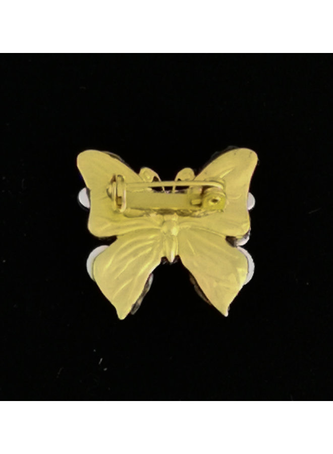 Petite Broche Papillon Aile Bleu 214