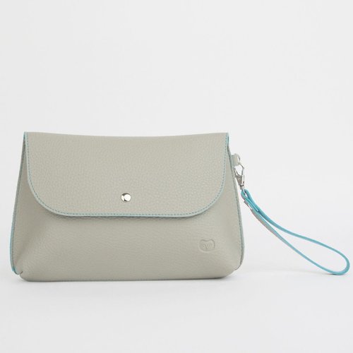 goodeehoo Dusky Clutch Bag Mushroom con azul 047 goodeehoo Dusky Clutch Bag Mushroom con azul 047
