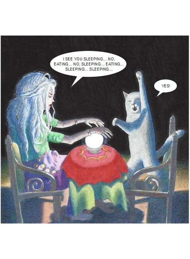 Fortune Teller Humorous Cat card 21