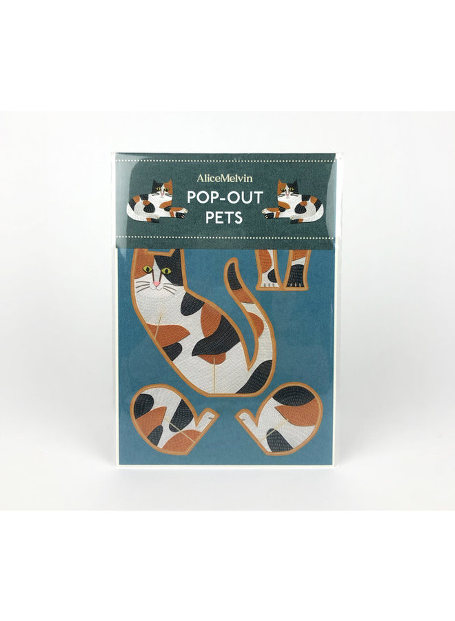 Cat Pop-Out-kort av Alice Melvin