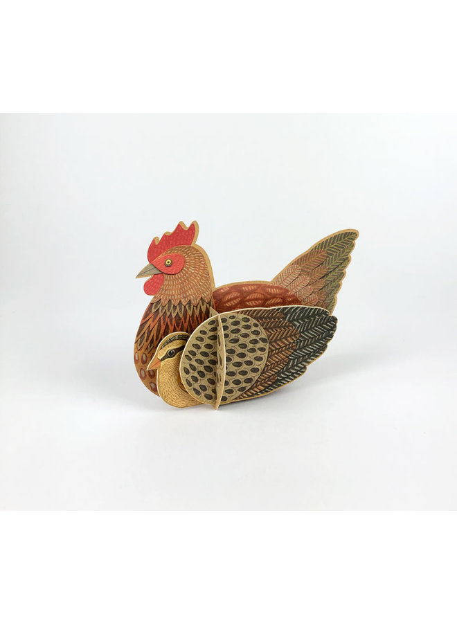 Chicken Pop-Out card byAlice Melvin