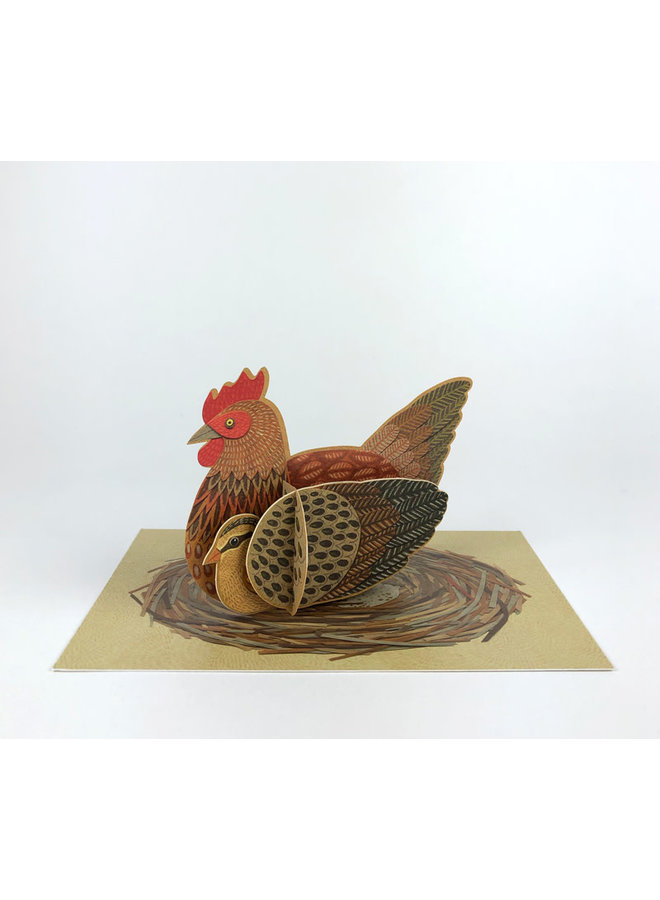 Chicken Pop-Out card byAlice Melvin