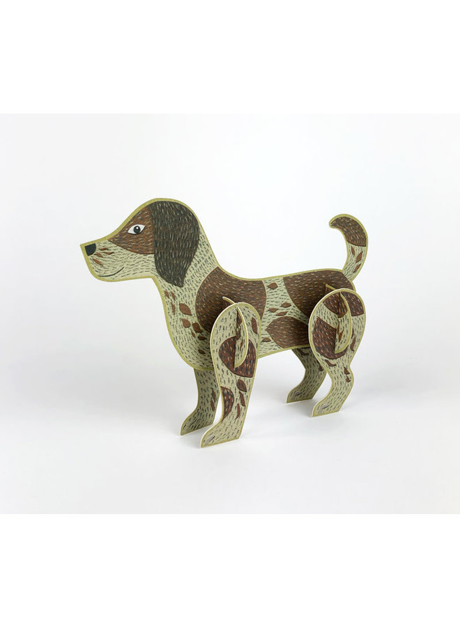 Dog  Pop-Out card byAlice Melvin