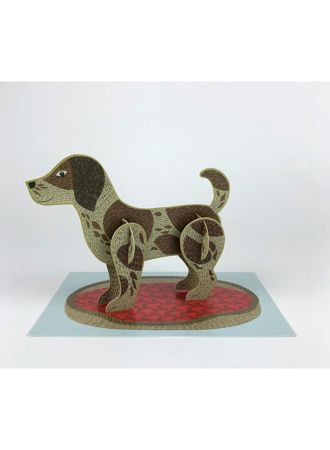 Dog  Pop-Out card byAlice Melvin