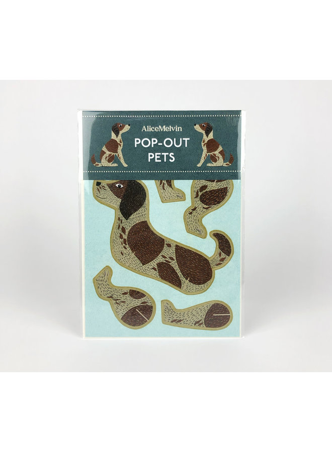 Dog  Pop-Out card byAlice Melvin