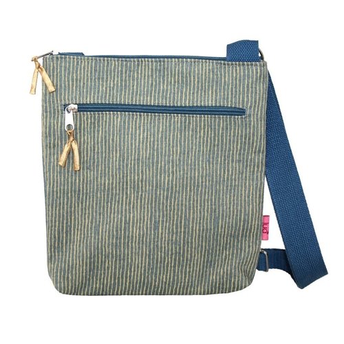 LUA Bandolera Messinger de Rayas Mostaza 453 LUA Bandolera Messinger de Rayas Mostaza 453