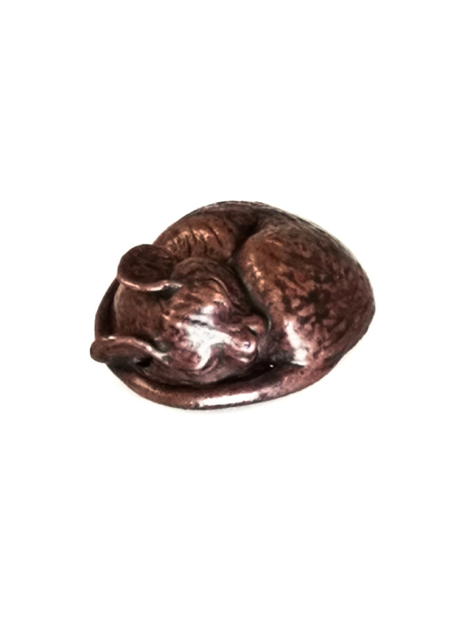 Souris endormie bronze moyen 74