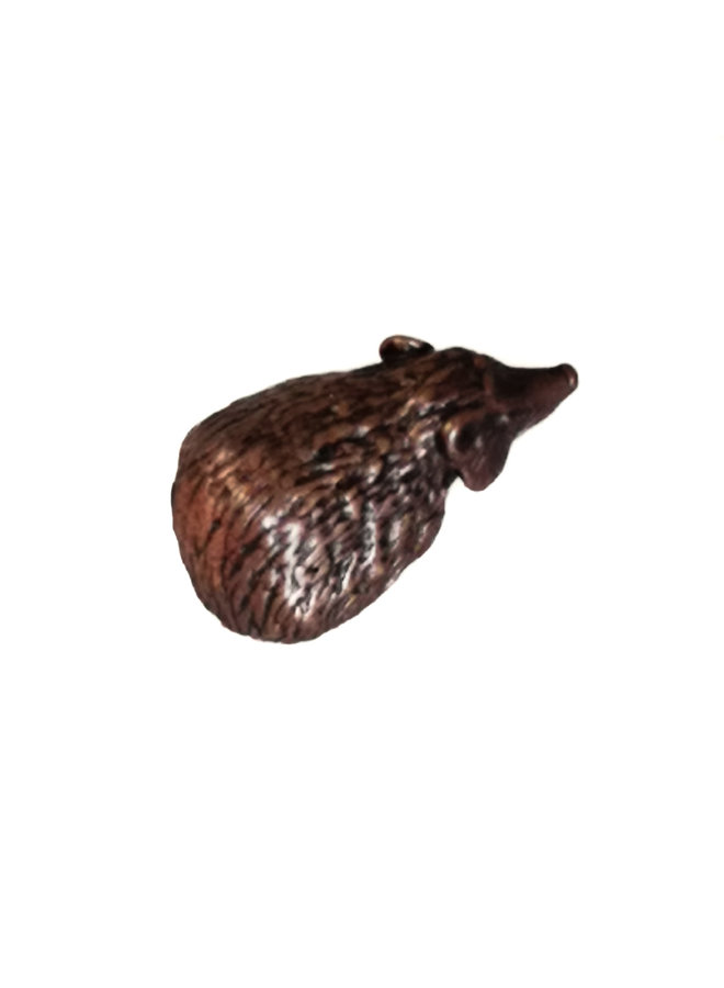 Hedgehog Sitting Bronze 78