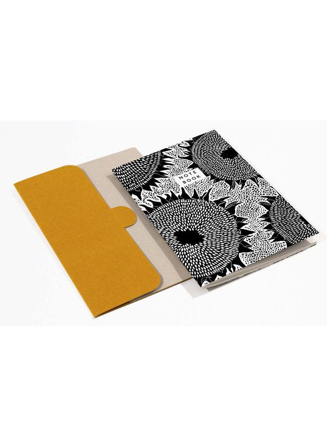 Sunflower  Pattern A5 Notebook with folder  04