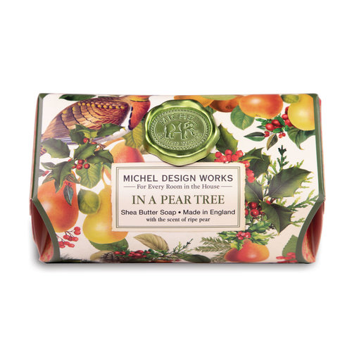 Michel Design Works In a Pear Tree Large Bath Barra de jabón de karité Michel Design Works In a Pear Tree Large Bath Barra de jabón de karité