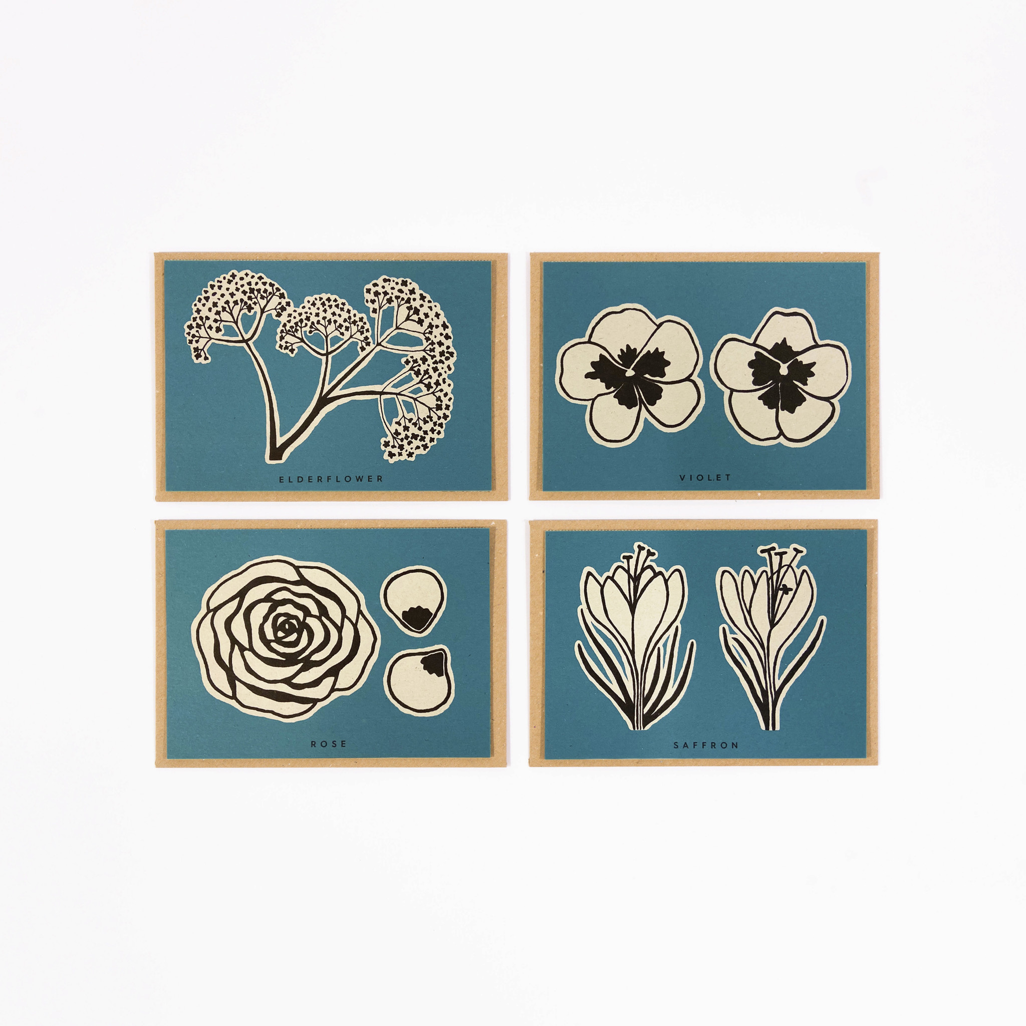 Edible Flower Recipe Notecards 10 Water Street Gallery