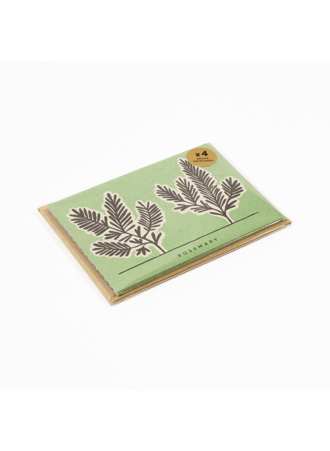 Garden Herbs Recipe Notecards 12