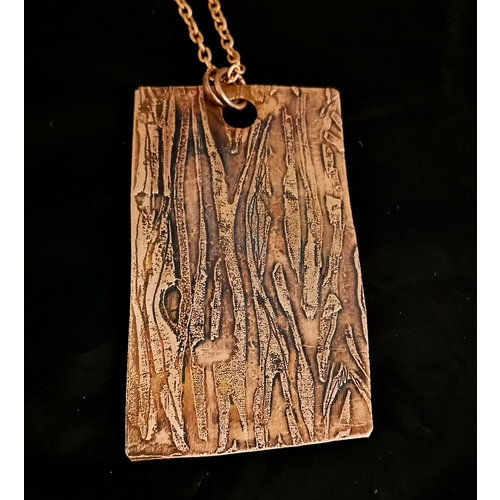 Inky Linky Woodgrain grote koperen hanger 19 Inky Linky Woodgrain grote koperen hanger 19