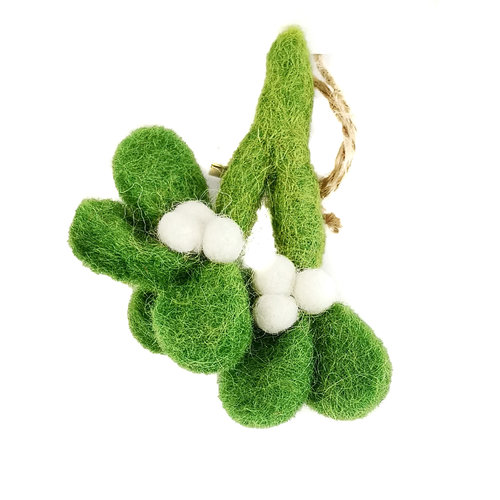 Felt So Good Mistel Filz Weihnachtsbrosche 34 Felt So Good Mistel Filz Weihnachtsbrosche 34