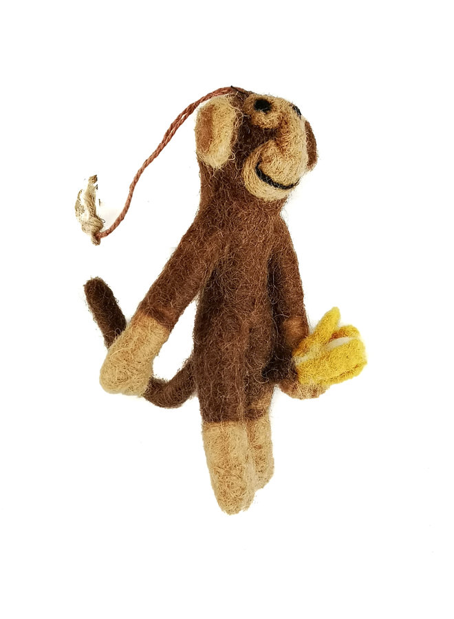 Monkey Maurice Felt Hanging Decoration 26