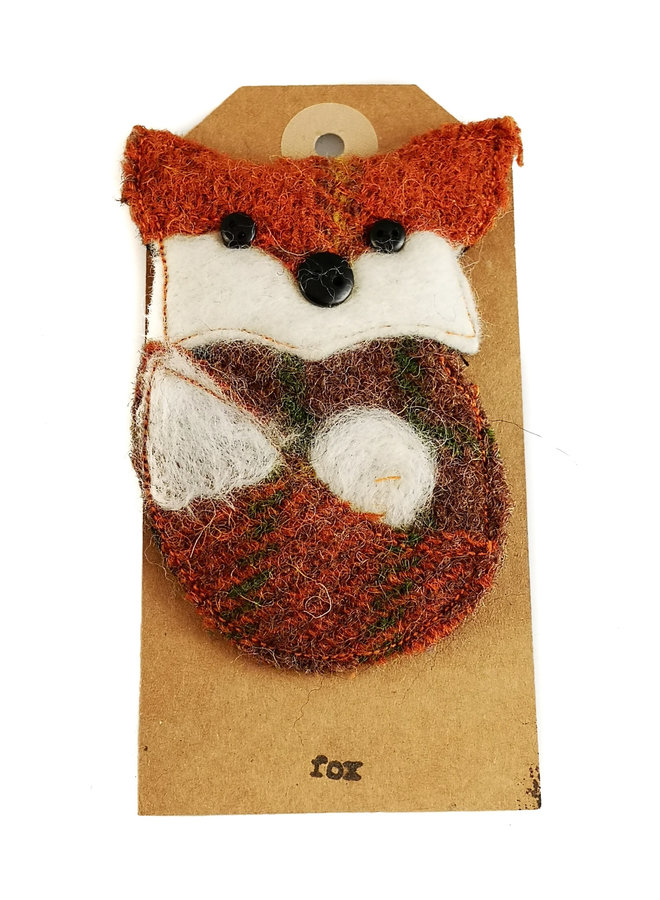 Fox  Creature Felt Brooch 02