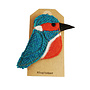 Kingfisher Bird Felt Brooch 06