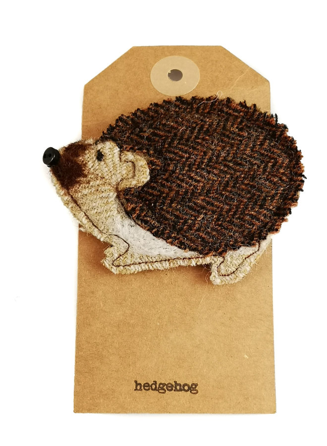 Hedgehog Creature Felt Brooch 08