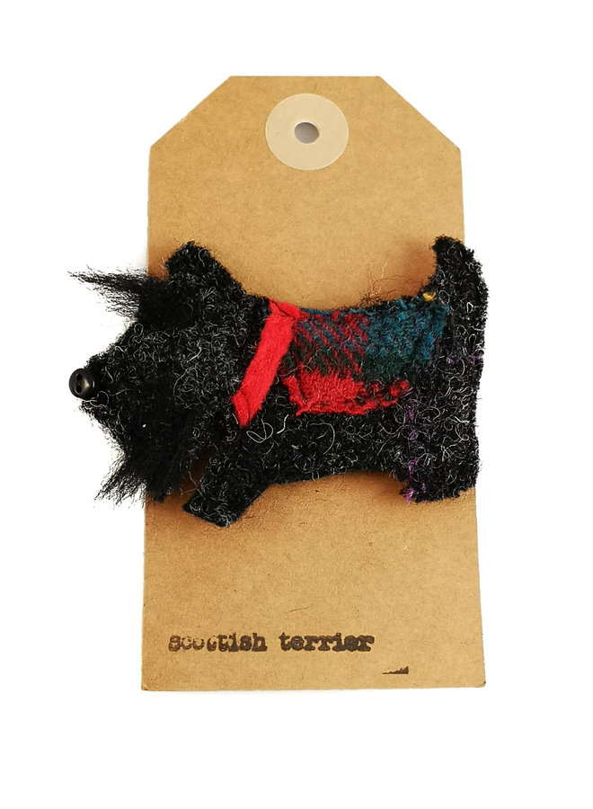 Scottish Terrier Creature Felt Brooch 11