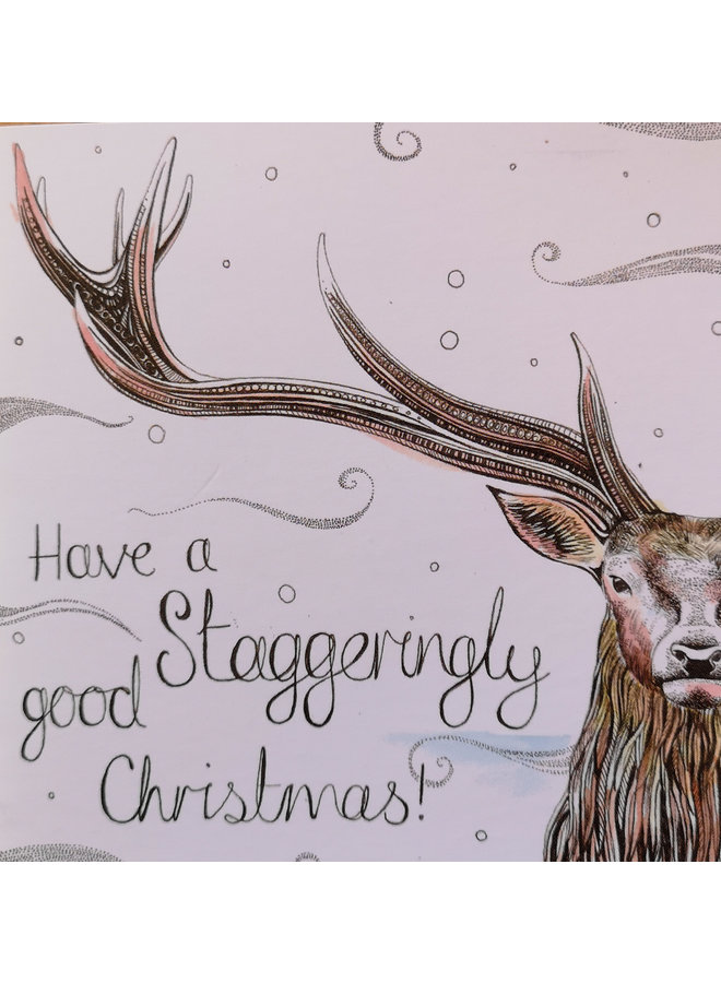 Stag Christmas card