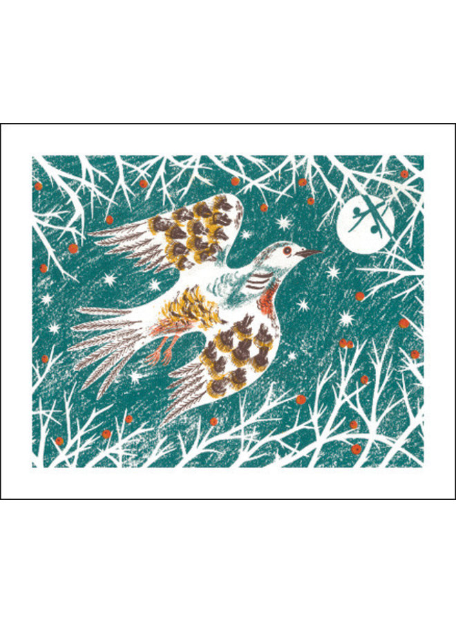 Carte oiseaux d'hiver par Emily Sutton