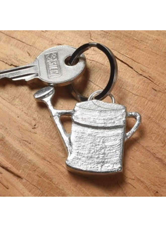 Watering Can Pewter  Keyring  52