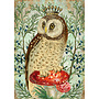 Owl and Crown Glitter Card