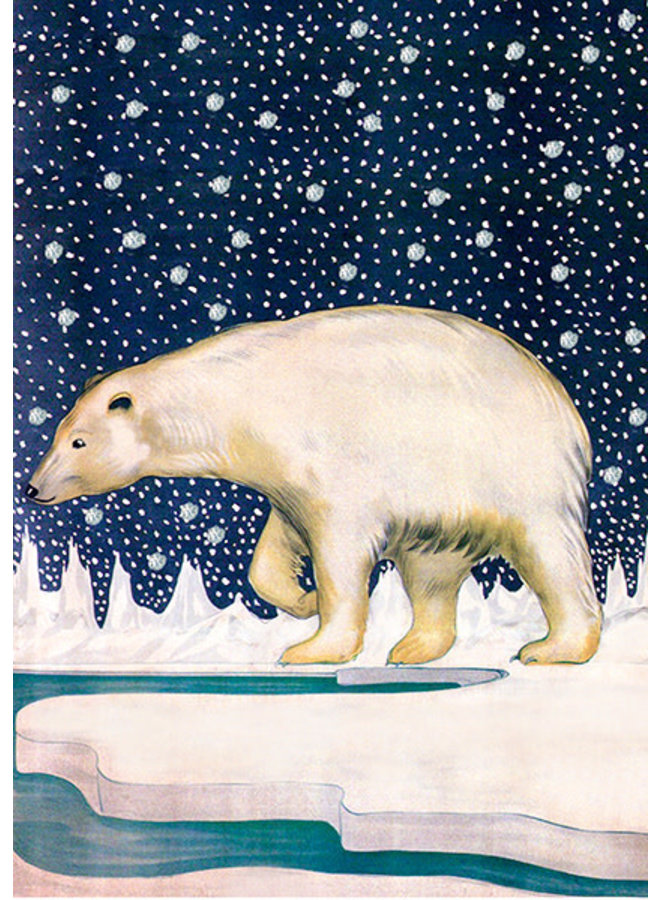 La tarjeta brillante del Polo Norte