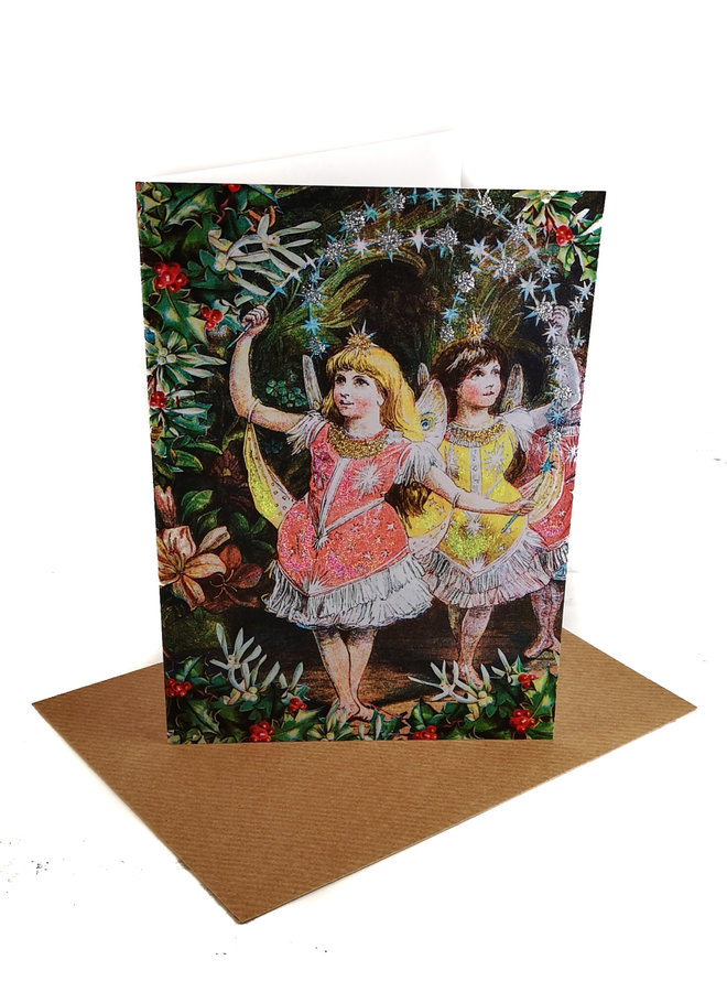 Pantomime Vintage Glitter Card 80