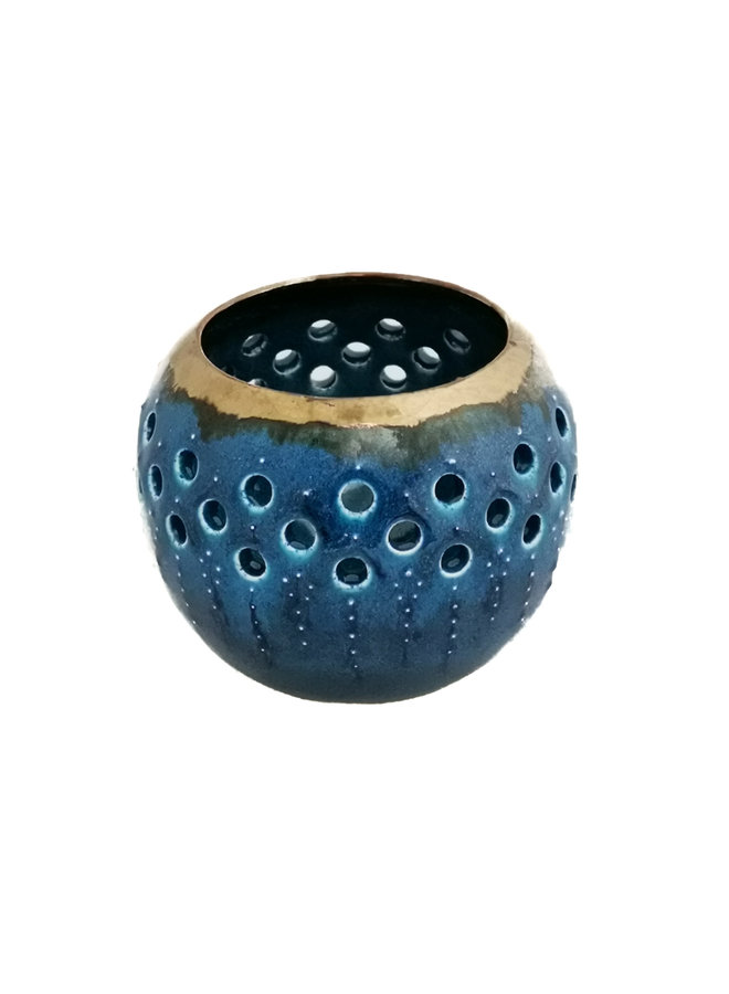 Tealight-holder earthenware bowl 17