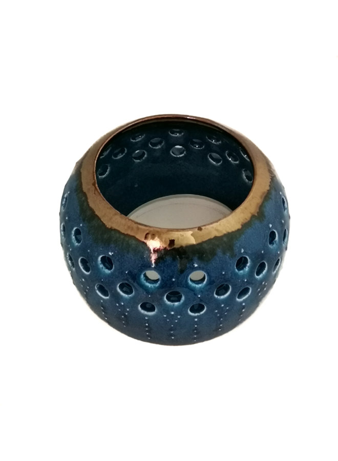 Tealight-holder earthenware bowl 17