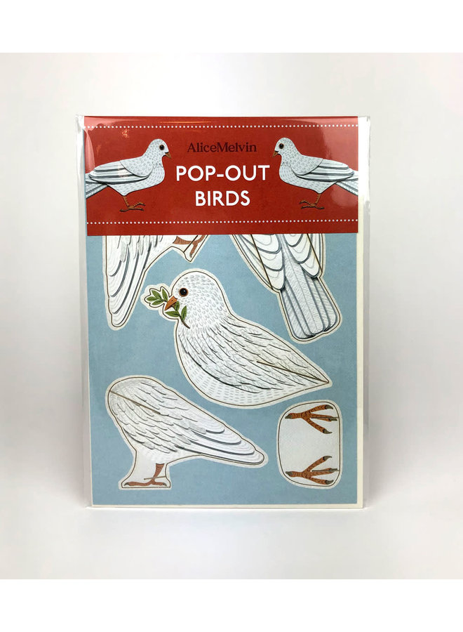 Dove Pop-Out-Karte von Alice Melvin