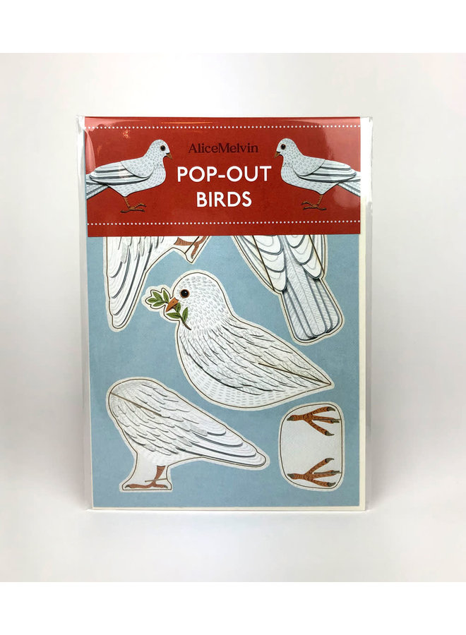 Dove Pop-Out-kort av Alice Melvin