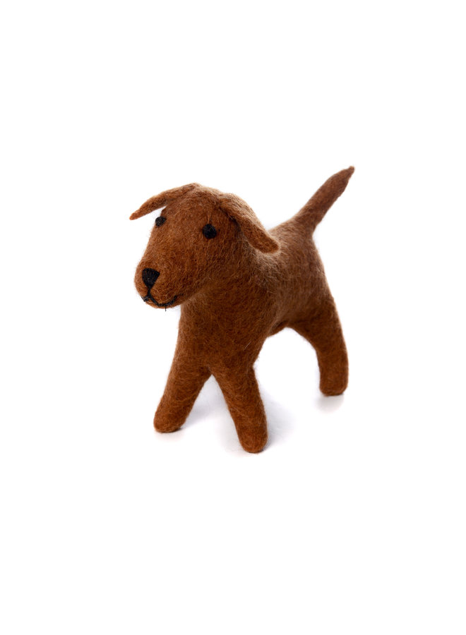 Chocolate Labrador Medium  Felt Toy 142