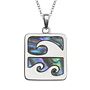 Wave Crest Inlaid Paua shell necklace only 326
