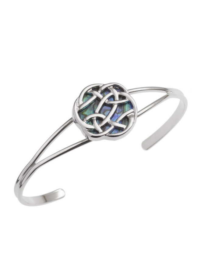 Celtic Knot Inlaid  Paua shell  Bangle T353