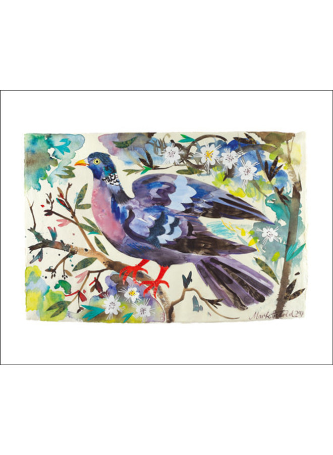 Carte Pigeon ramier par Mark Hearld