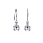 Lobster silver drop earrings 74