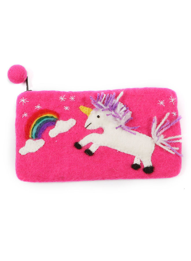 Estuche Unicornio y Arcoíris Felt 33