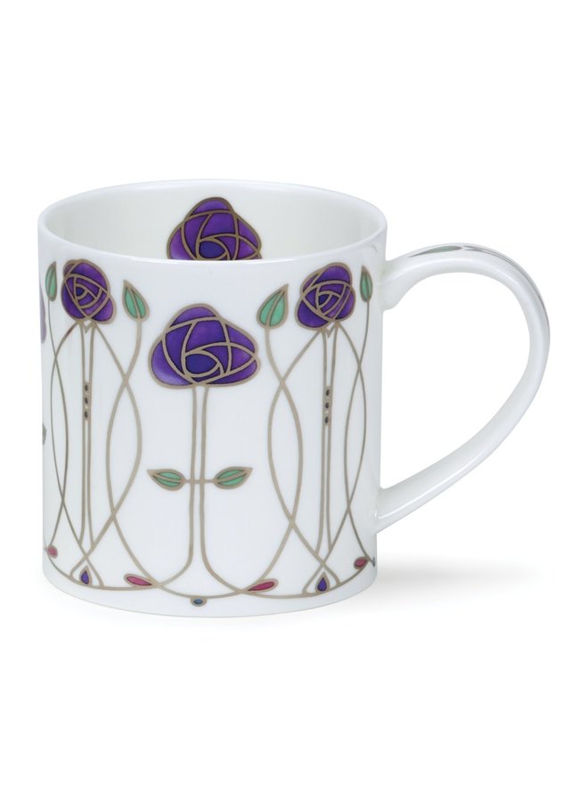 Mug violet design Art Nouveau 92