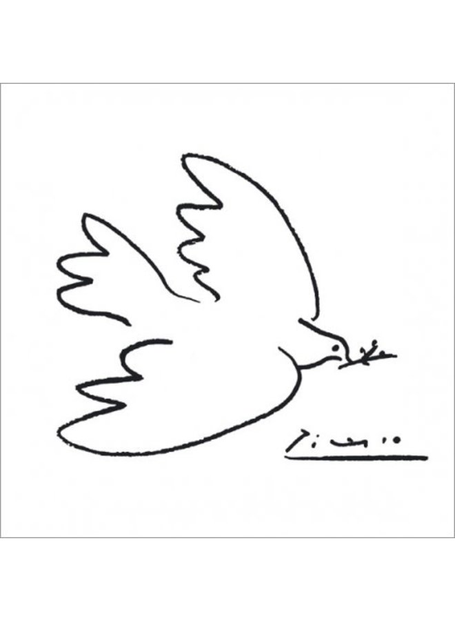 The Dove of Peace by Picasso 140x140mm card