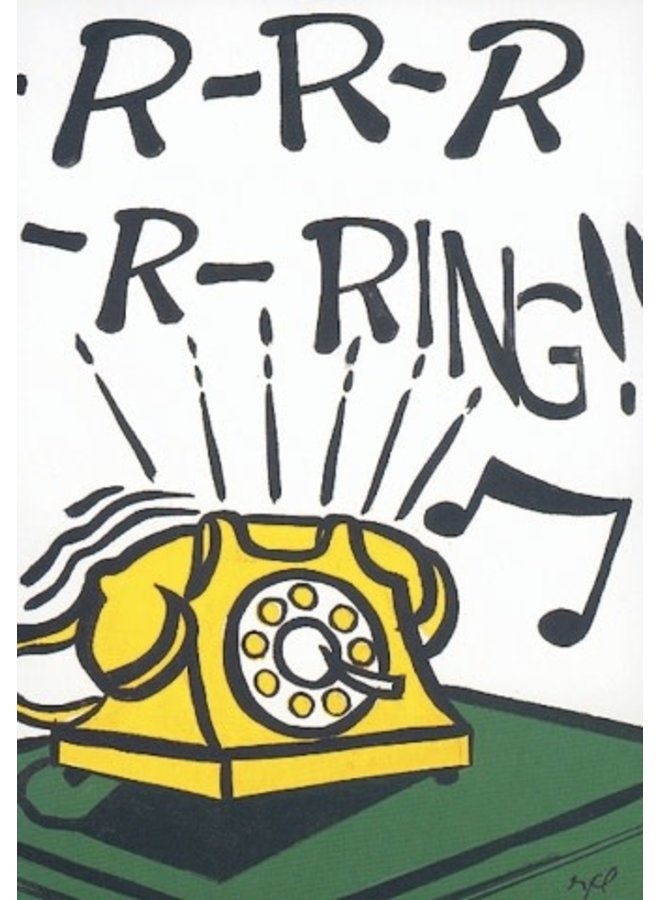 R-R-R-Ring by Lichtenstein Postcard