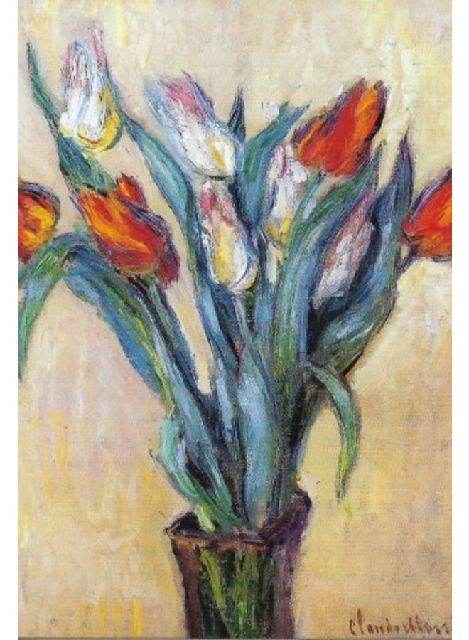 Tulips by Claude Manet  Postcard