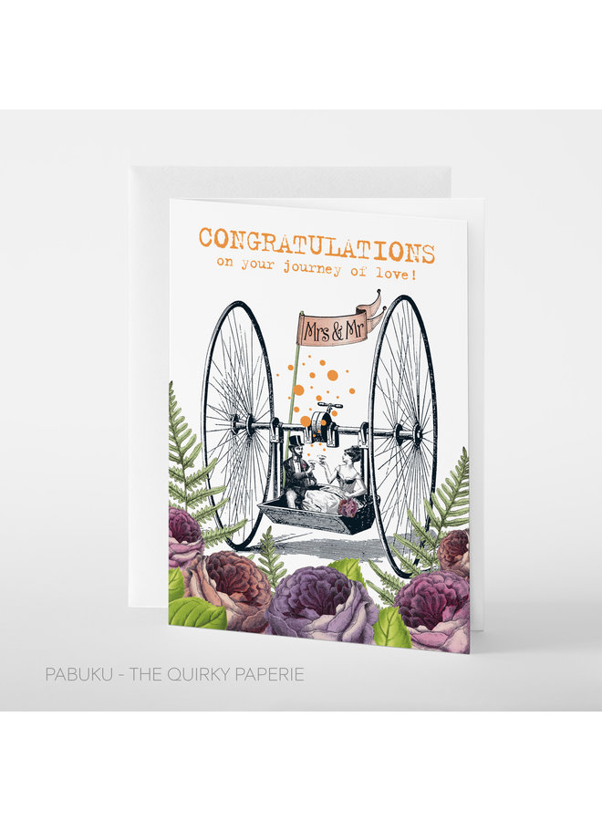 Congratulations Journey of Love Mrs. & Mr. card